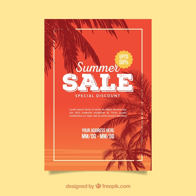 Summer sale flyer