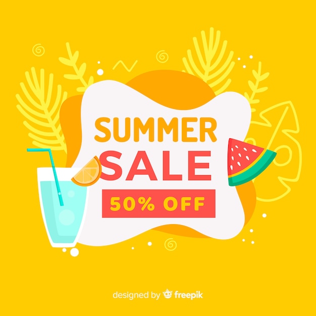 Summer sale liquid banners