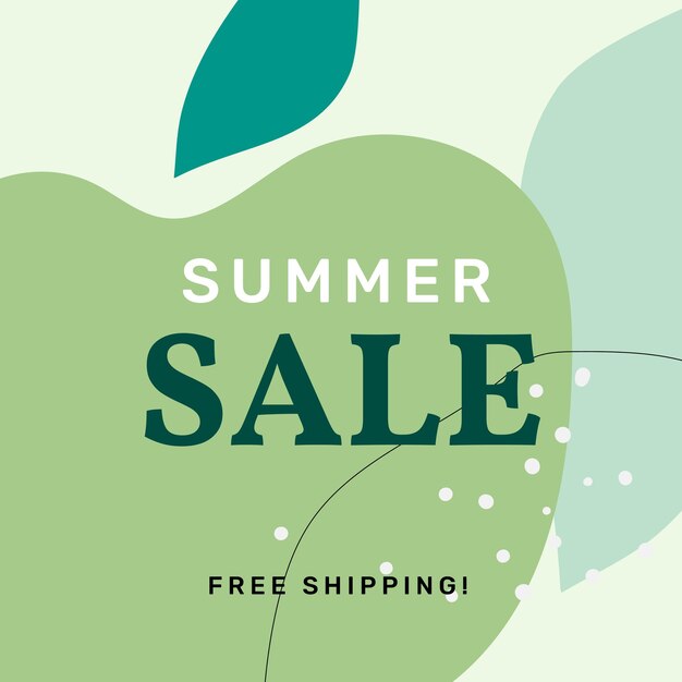 Summer sale Memphis sale template