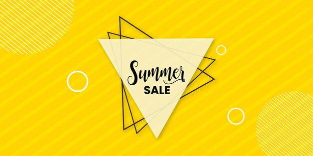 Summer Sale Yellow White Background Professional Banner Multipurpose Design Free Vector