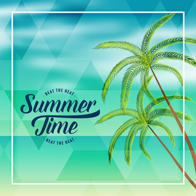 Free Vector summer time beach holiday lovely background