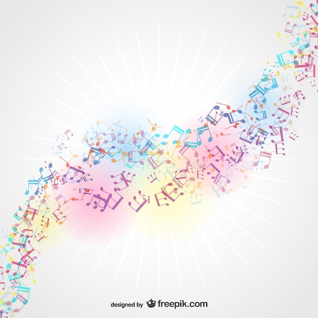 Free vector sun light musical background