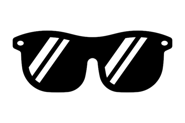 Free Vector sunglasses glyph style