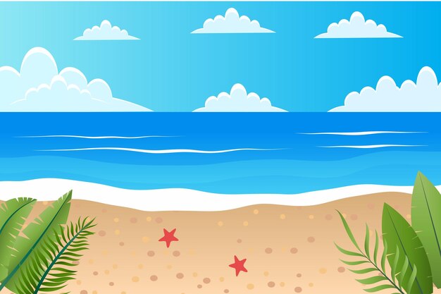 sunny summer beach background