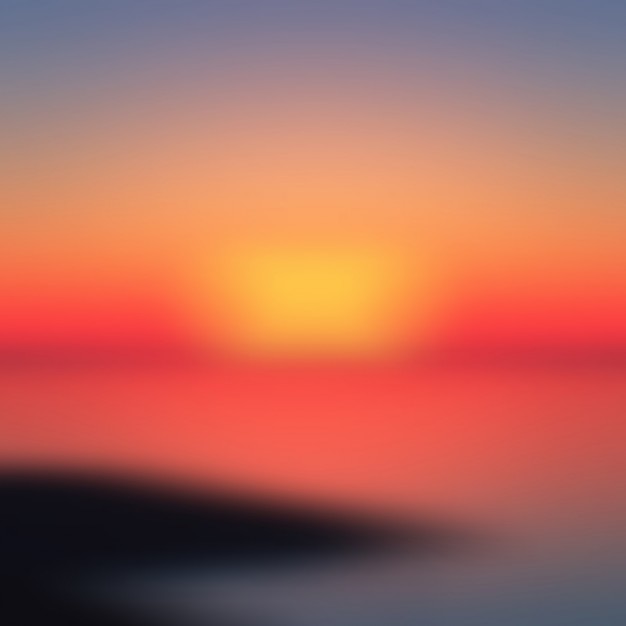 Free vector sunset blurred background