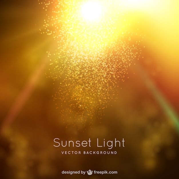 Free Vector sunset light background