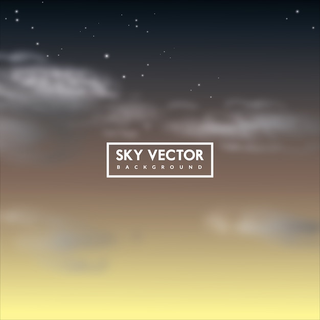 Free Vector sunset sky background