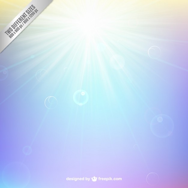 Free Vector sunshine background in bokeh style