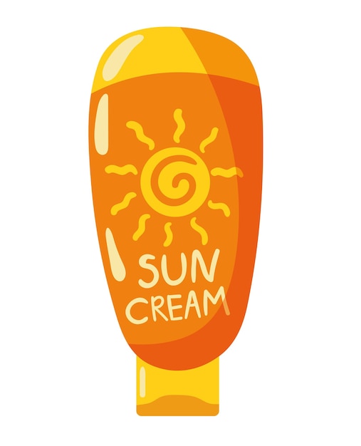 Free vector suntan lotion icon