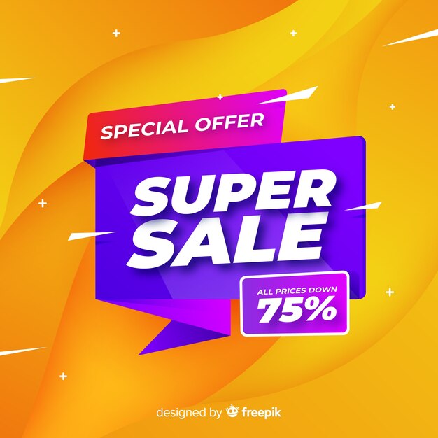 Super sale banner design