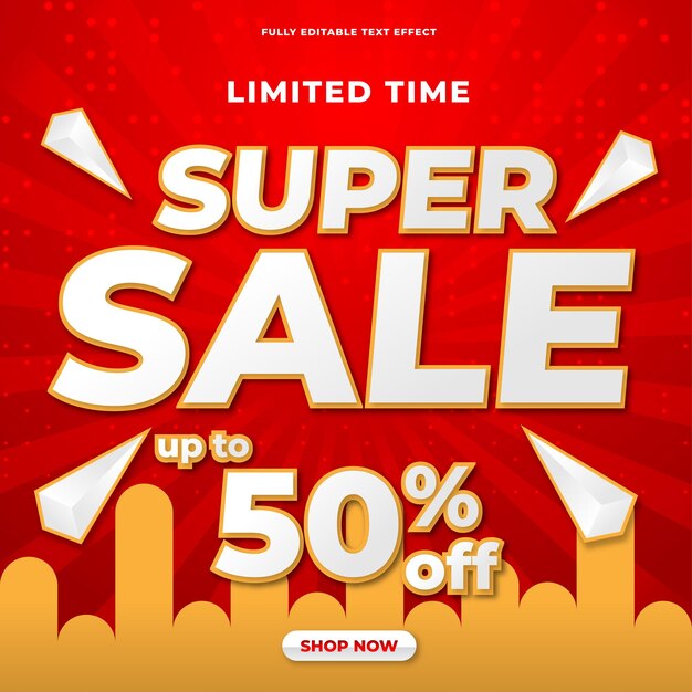 Super Sale Banner Template Design