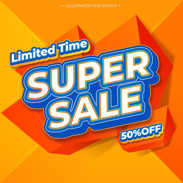 Super sale banner template