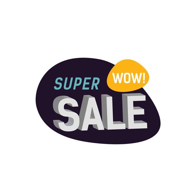 Super Sale Wow Lettering on Paint Blot