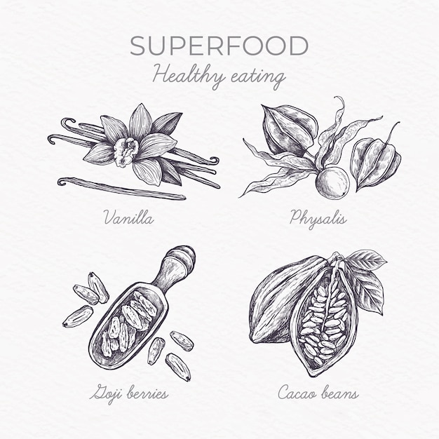 Superfood collection concept