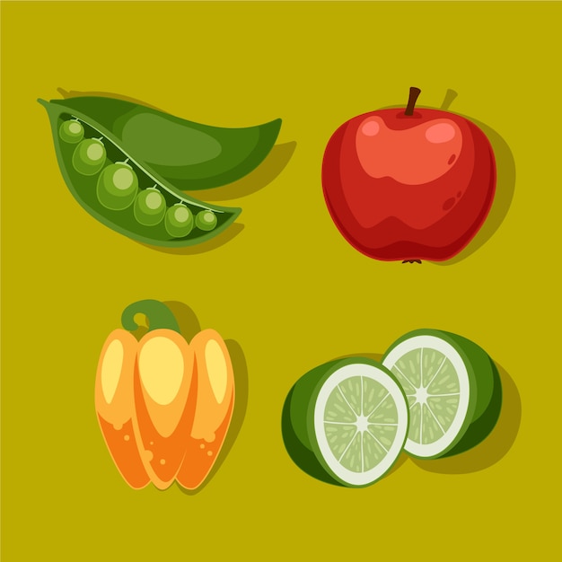 Free Vector superfood collection