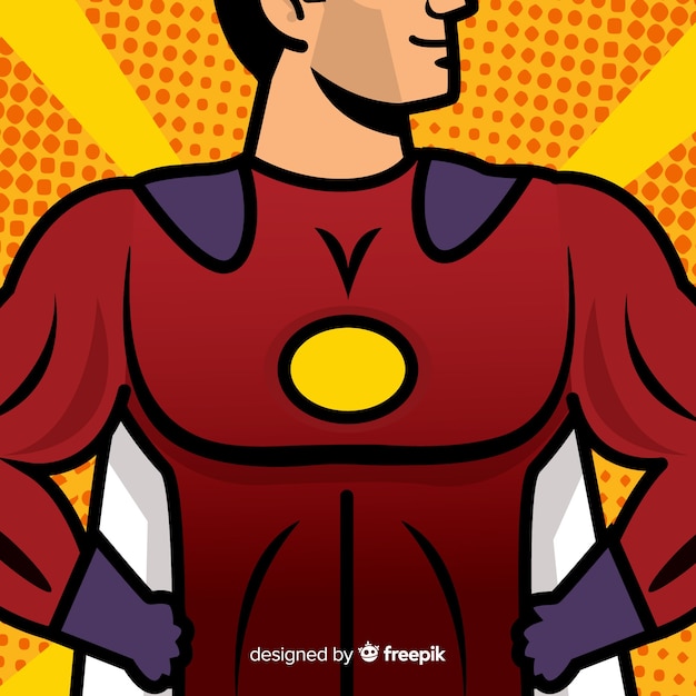 Free vector superhero chest background