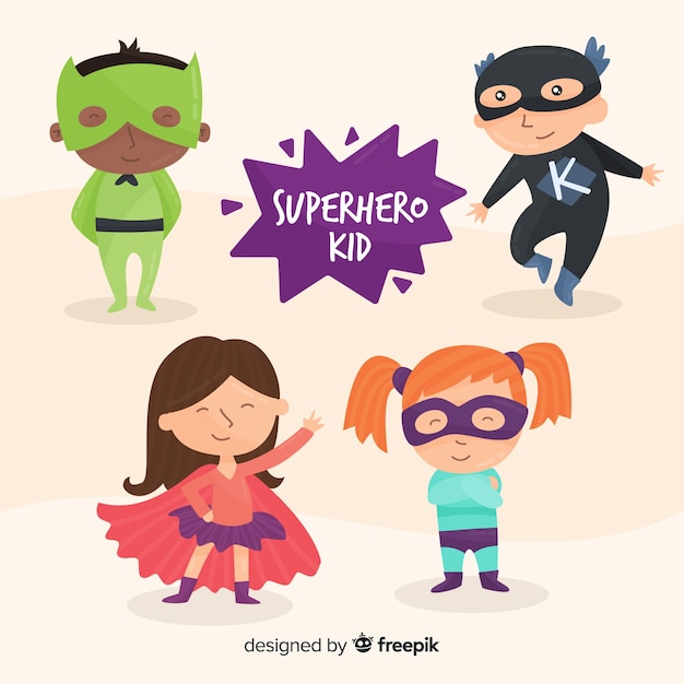 Superhero kid set