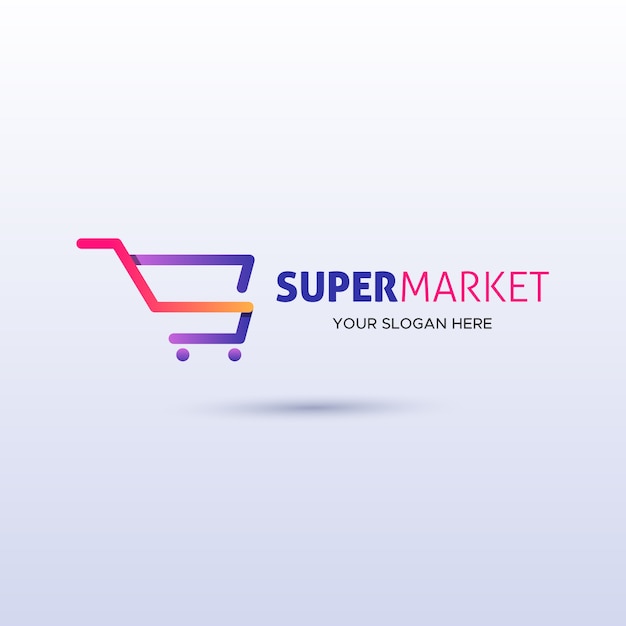 Supermarket logo design concept