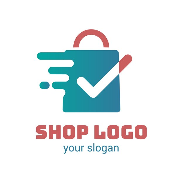 Supermarket logo template concept