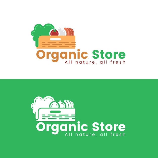 Supermarket logo template theme