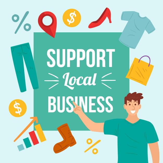 Support local business message