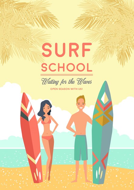 Surf School Poster