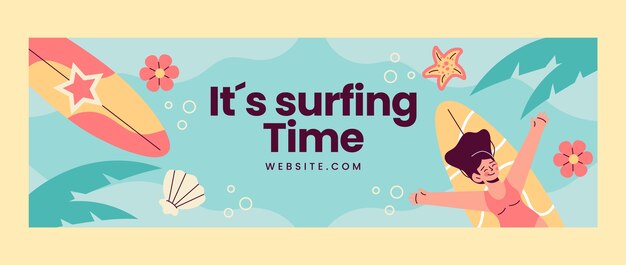 Surfing adventure twitter header