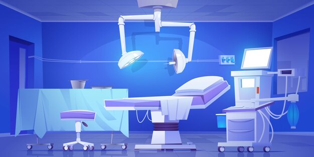 Surgical lab illustrated background