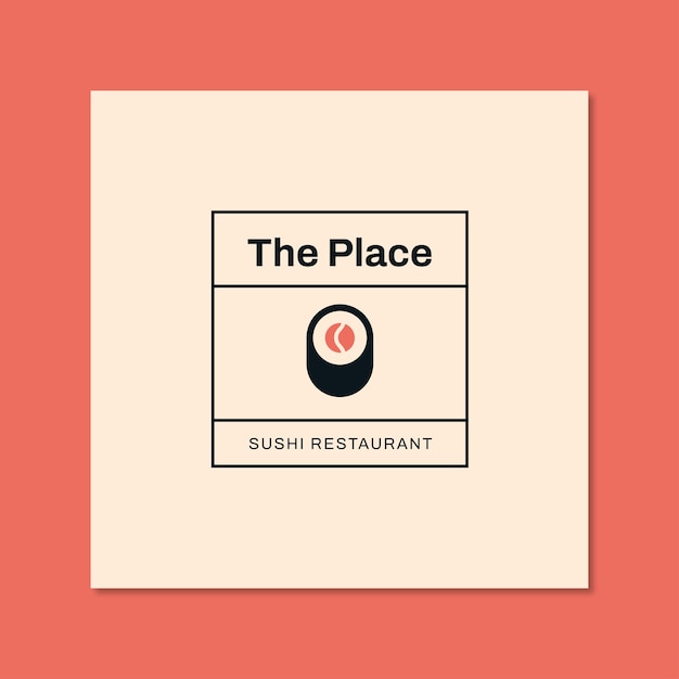 Sushi restaurant  logo design