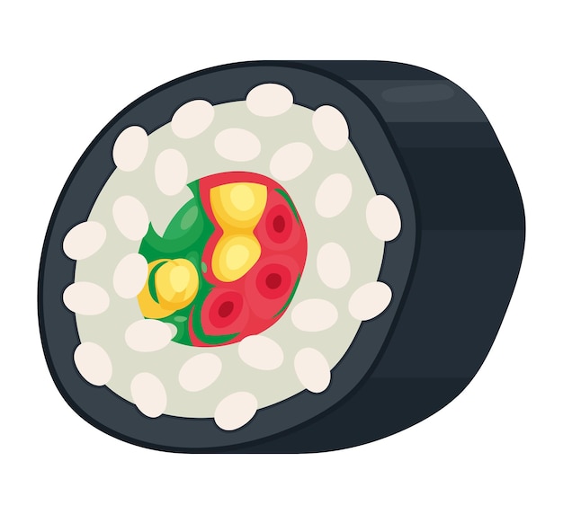 Free Vector sushi roll design