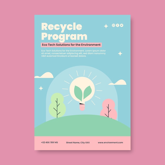 Sustainability  poster  template