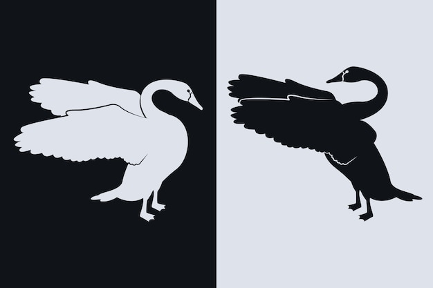 Swan silhouette concept