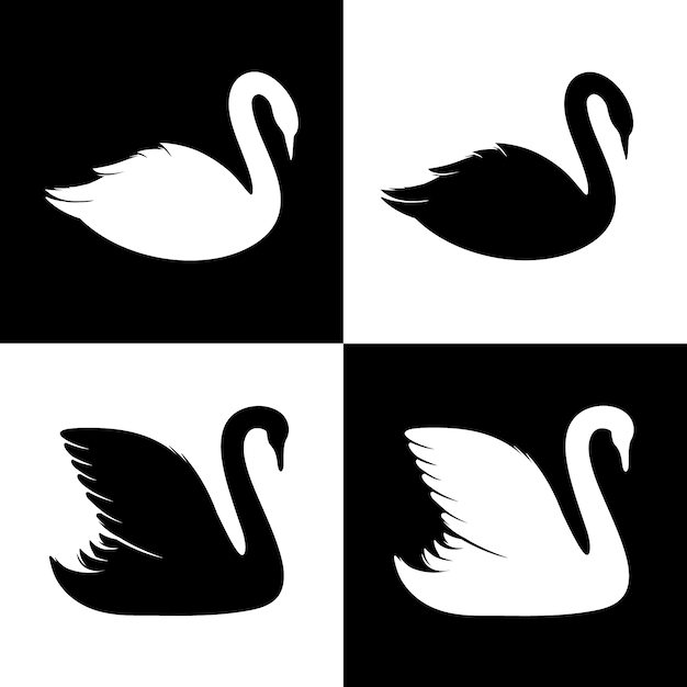 Swan silhouette