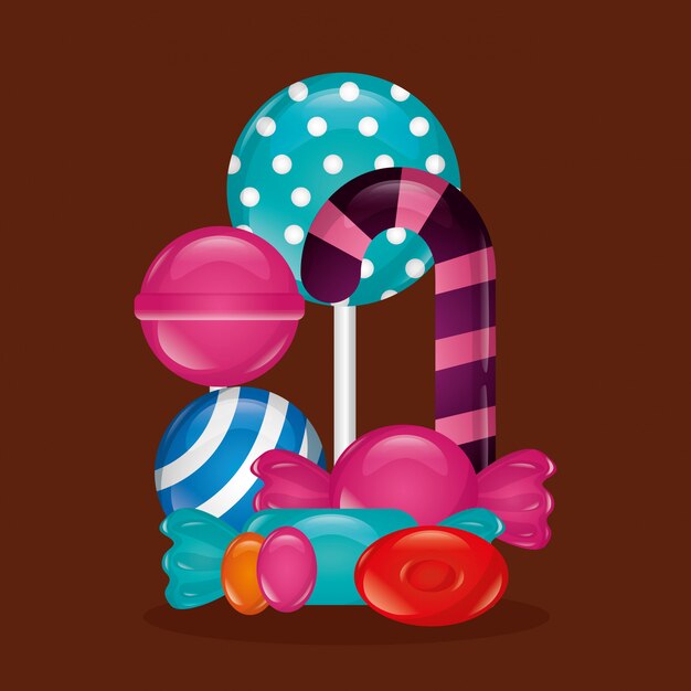 Sweet candy background