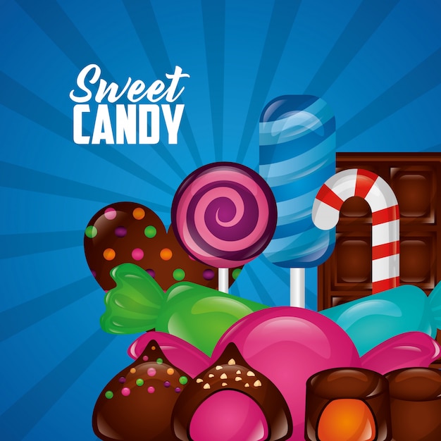 Sweet candy background