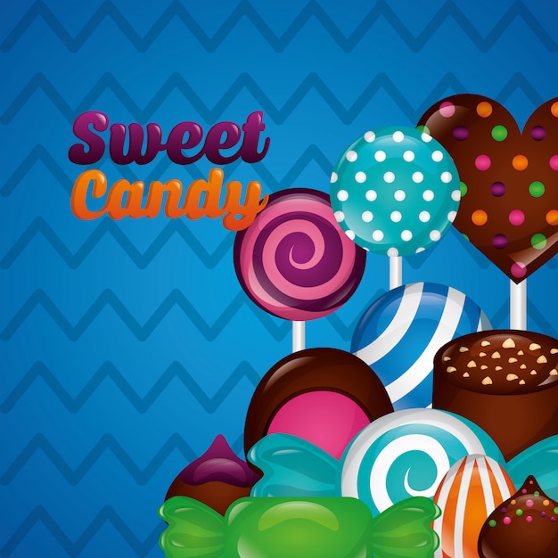 Sweet candy background