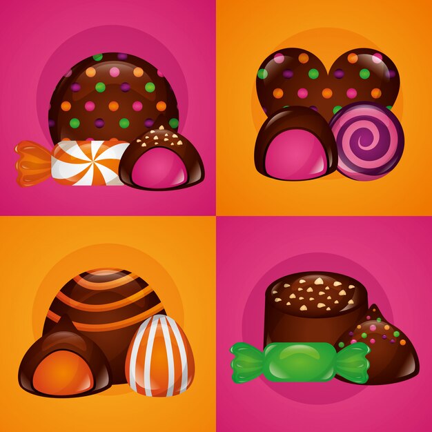 Sweet candy background