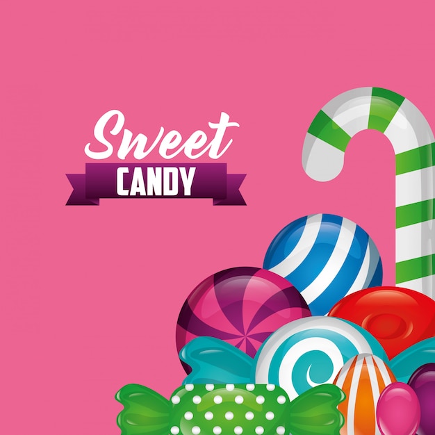 Sweet candy background