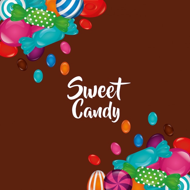 Free Vector sweet candy background