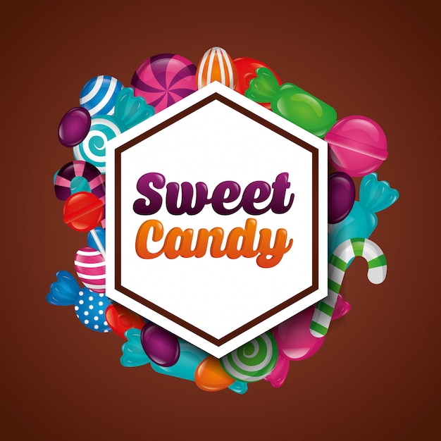 Free Vector sweet candy background