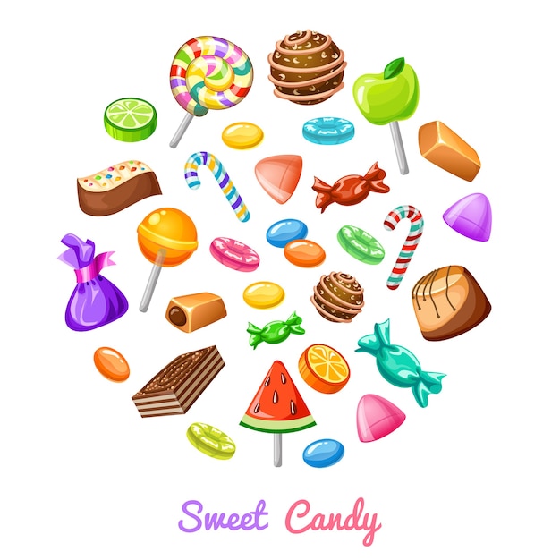 Sweet Candy icon Composition