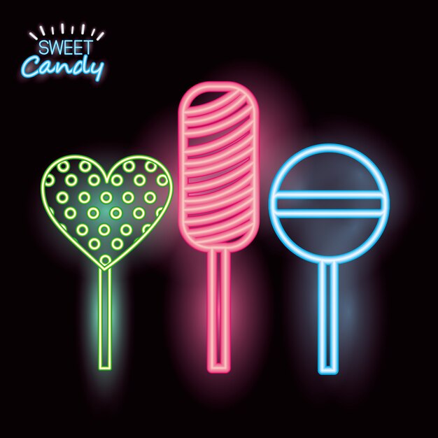 Sweet candy neon