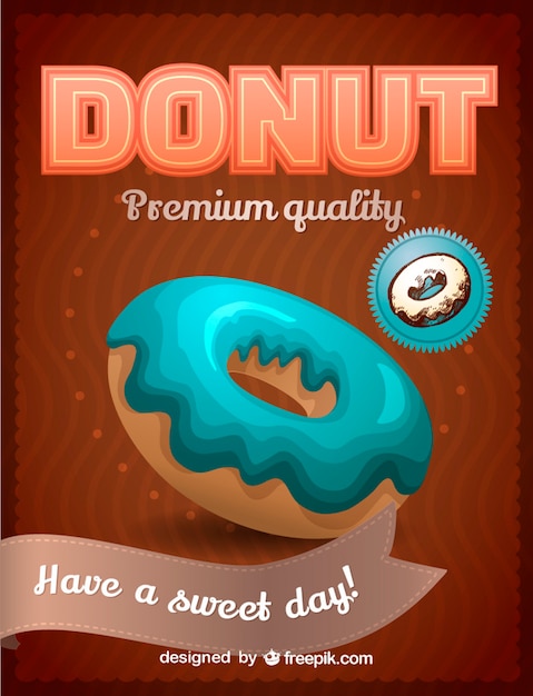 Free Vector sweet donut vector