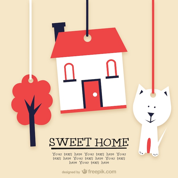 Free Vector sweet home template