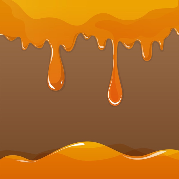 Free Vector sweet honey drips background