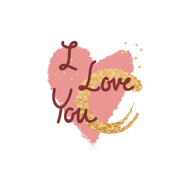 Free vector sweet valentine message typography design