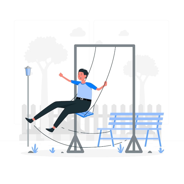 Free Vector swing concept illustration