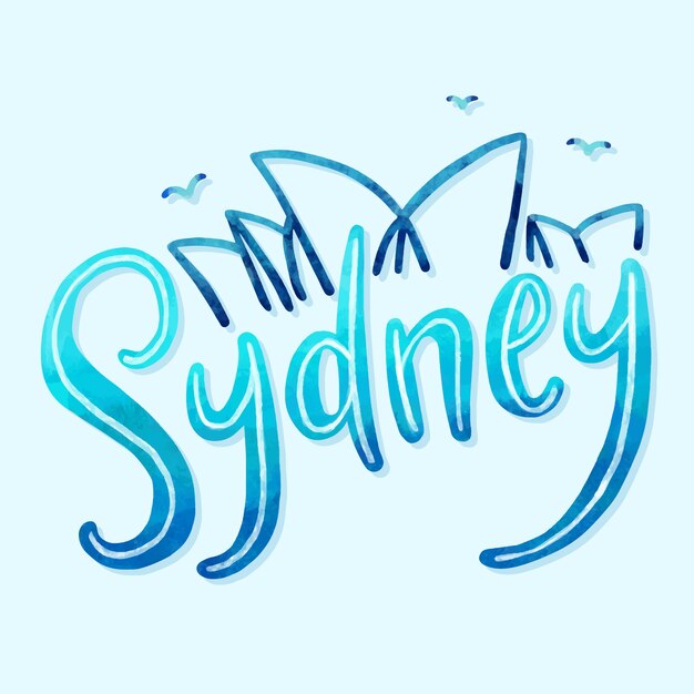 Sydney city lettering