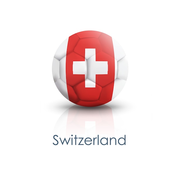 Free Vector symbol soccer circle switzerland template