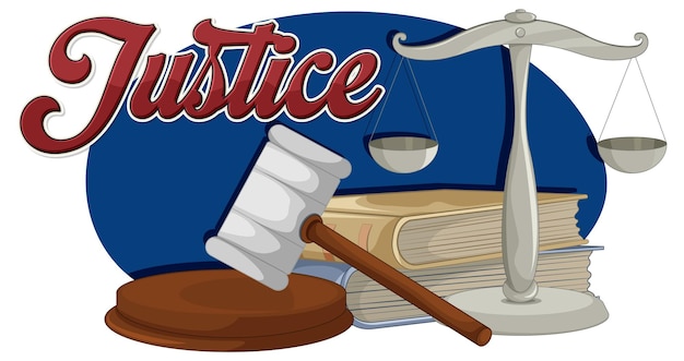 Free Vector symbolic representation of justice and law